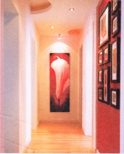 過(guò)道色彩以明亮而不刺眼為宜