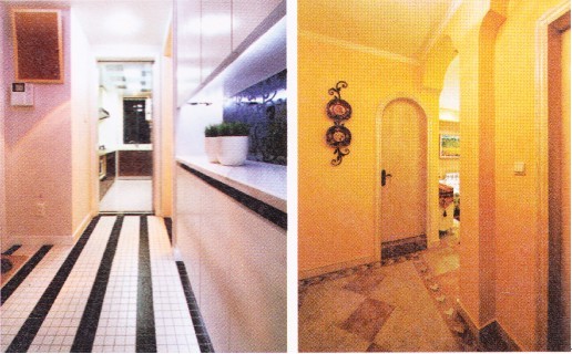 玄關的地面宜耐磨易清洗