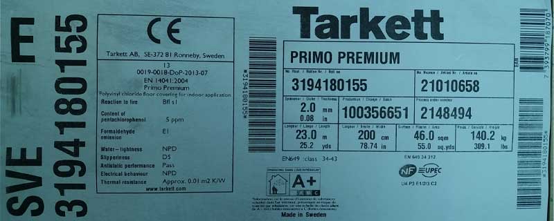 得嘉Tarkett地板標簽